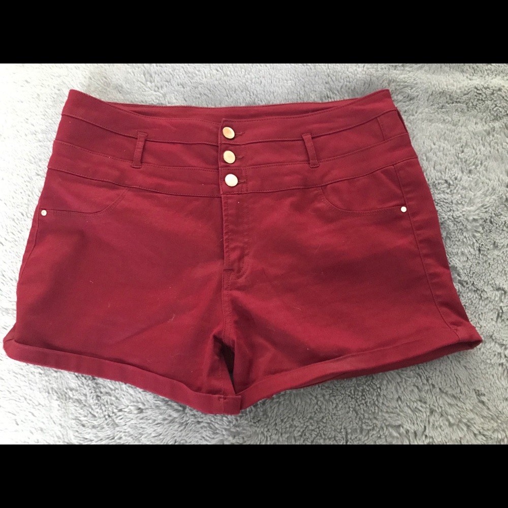 Red shorts